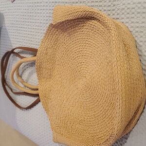 Round wicker purse (#22)